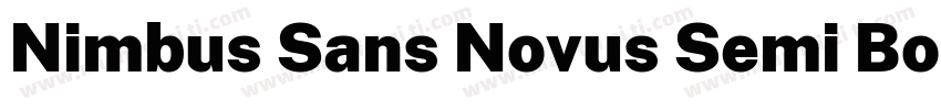Nimbus Sans Novus Semi Bold字体转换